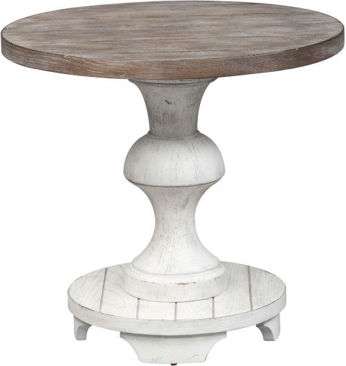 Liberty Furniture Sedona 3-Piece Gravel/Heavy Distressed White Occasional Table Set-3