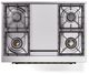 Ilve® Nostalgie II Series 36" White Pro Style Dual Fuel Range-2