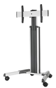 Chief® Fusion® Large Silver Mobile TV Mount Floor Cart-1