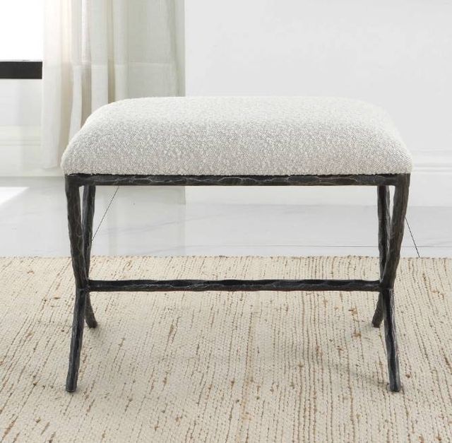 Uttermost® Brisby Black/White Bench-1