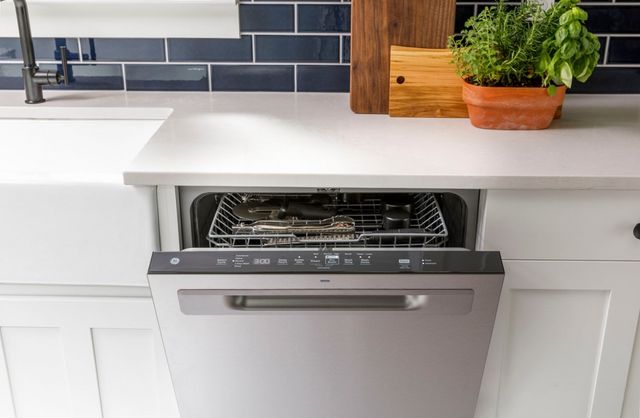 GE® 24" Black Built In Dishwasher-7