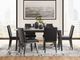 Signature Design by Ashley® Jettaya Black Upholstered Dining Side Chair-4