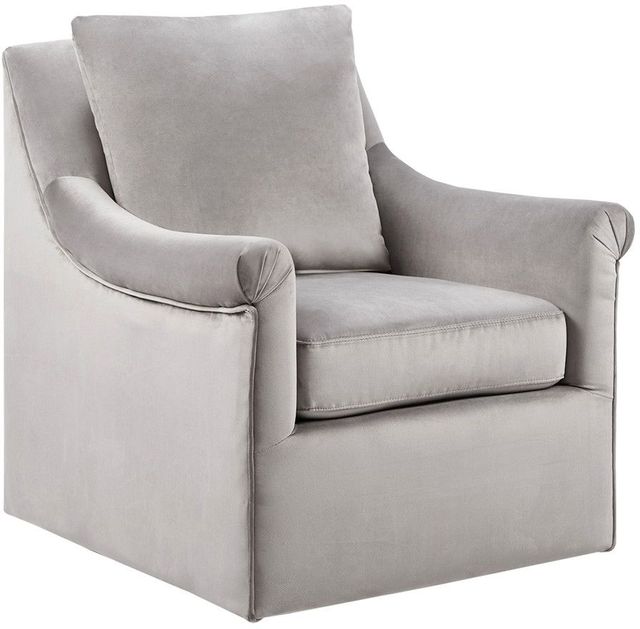 Olliix by Madison Park Grey Deanna Swivel Chair-3