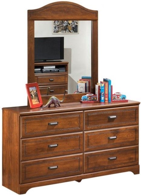 Signature Design by Ashley® Barchan 6-Piece Medium Brown Twin Bookcase Bed Set-2