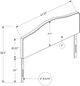 Monarch Specialties Inc. Beige Linen Full Headboard-3