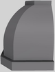 Vent-A-Hood® Designer Series 48" Gunsmoke Wall Mounted Range Hood-3