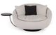 VIG Furniture Divani Casa Alba Light Gray Chair with Tray-1