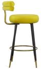 VIG Furniture Modrest Nassau Black/Gold/Glam Yellow Barstool-2