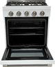 Unique® Appliances Classic Retro 30" White Slide-In Propane Gas Range-1
