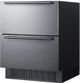 Summit® 27" Panel Ready Refrigerator Drawers-1