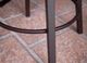 International Furniture Direct Antique Brown Adjustable Stool-4
