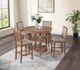 Homelegance® Anya 5-Piece Beige/Driftwood Counter Height Dining Set-0