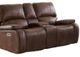 Elements International Atlantis Brown Loveseat-1