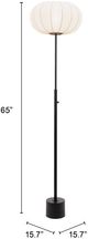 Zuo® Modern Wisteria Black Floor Lamp-3