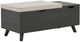 Signature Design by Ashley® Yarlow Gray/Linen Storage Bench-3