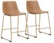 Signature Design by Ashley® Crandox Gold/Toast Tall Upholstered Bar Stool-4