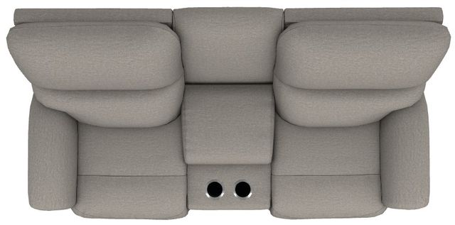 La-Z-Boy® Brooks Stone Power Reclining Loveseat with Console, Headrest, and Lumbar-4