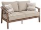 Signature Design by Ashley® Harmony Headlands Gray/Natural Fabric/Wooden Outdoor Loveseat-0