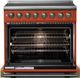 Viking® 5 Series 36" Spiced Cider Pro Style Induction Range with Brushed Brass Trim-1