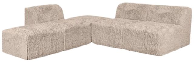 Furniture of America® Nappi Taupe L-Sectional-0