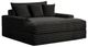 Furniture of America® Veyrier Black Arm Chaise-0