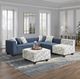 Legends Home Phoenix Navy Caribbean Cocktail Ottoman-1