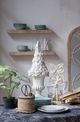 A & B Home Merriwether Antique White Spruce Finial-2