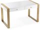 TOV Furniture Karina White/Gold Writing Desk-1