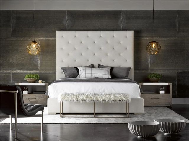 Universal Explore Home™ Brando Quartz California King Upholstered Panel Bed-1