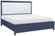 Legacy Classic Summerland Inkwell Blue Queen Upholstered Panel Bed-0