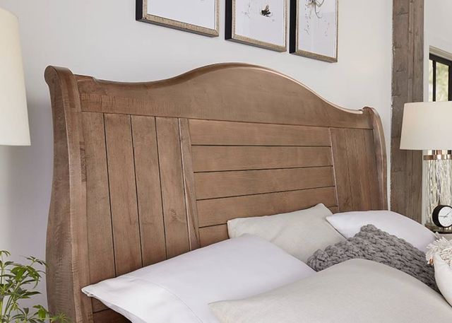 Vaughan-Bassett Cool Farmhouse Natural King Sleigh Bed-2