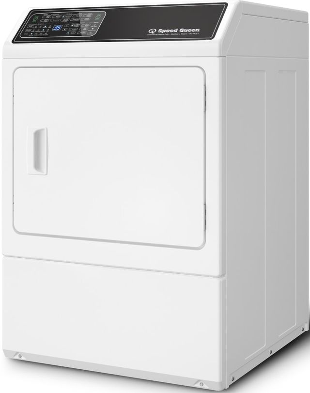 Speed Queen® DF7 7.0 Cu. Ft. White Front Load Gas Dryer-2