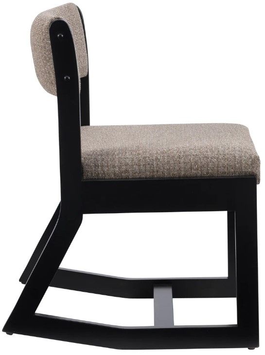 Linon Corso Black/Stone Upholstered Rocking Chair-4