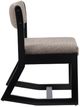Linon Corso Black/Stone Upholstered Rocking Chair-4