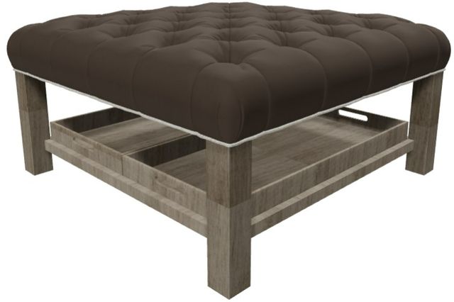 Craftmaster® Customizable New Traditions Tufted Cocktail Ottoman-1