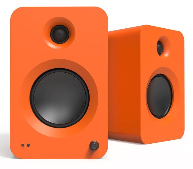 Kanto REN 5.25" Matte Orange Bookshelf Speakers (Pair)-1