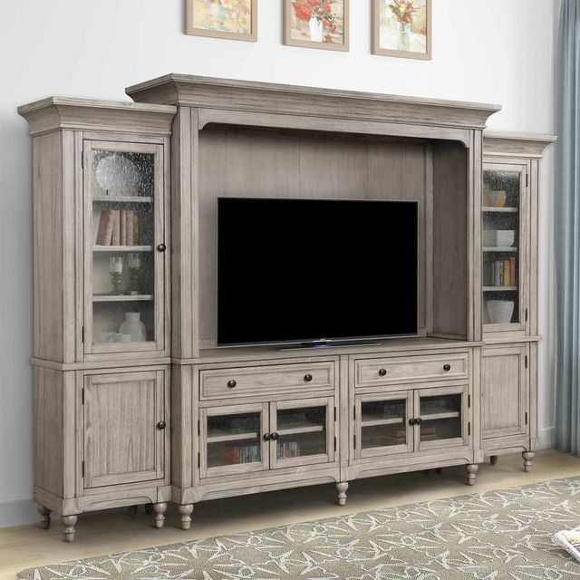Legends Home Warner Park White Entertainment Wall-0