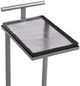 Bassett Mirror Evelyn Cast Glass Top Accent Table with Nickel Base-3