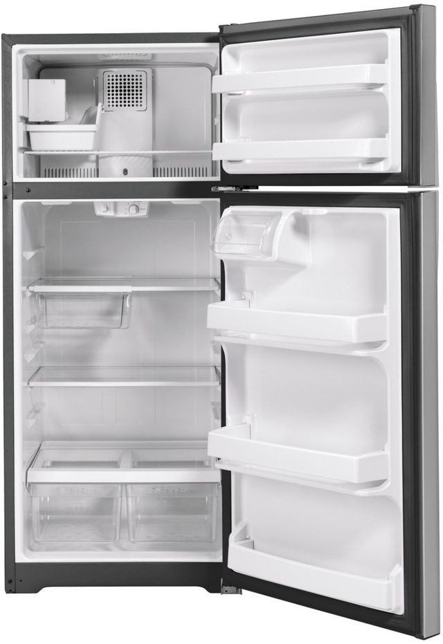 GE® 28" 17.5 Cu. Ft. Stainless Steel Top Freezer Refrigerator-2