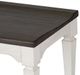 Liberty Furniture Allyson Park Charcoal/Wire Brushed White Wood Seat Bench-3