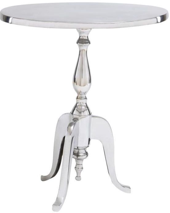 Deco Marche Silver Oval Accent Table-0