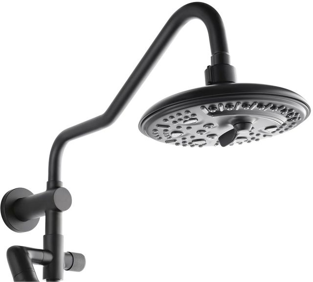 Forno Acqua AcquaFALL Matte Black Retrofit Shower System 1.8 GPM-1