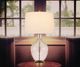 Cal® Lighting & Accessories Bancroft Antique Brass/Clear Table Lamp-2