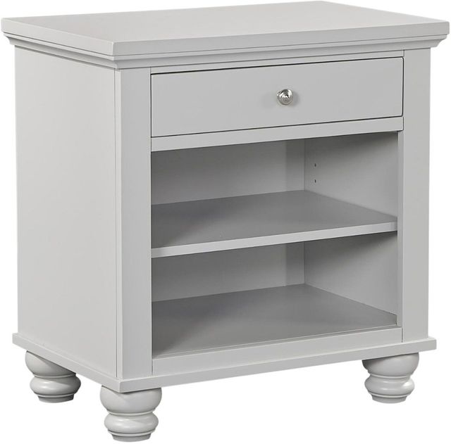 aspenhome® Cambridge Gray 1-Drawer Nightstand-0
