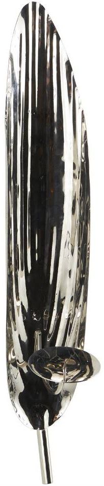 Deco Marche Silver Leaf Slim Wall Sconce-0