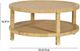TOV Furniture Amara Natural Rattan Round Coffee Table-2