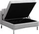 Moe's Home Collection Covella Light Grey Storage Ottoman-1