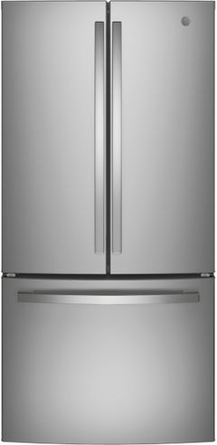 SCRATCH N DENT - GE® 33 in. 18.6 Cu. Ft. Fingerprint Resistant Stainless Steel Counter Depth French Door Refrigerator