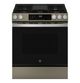 GE® 600 Series 30" Slate Slide In Gas Range-0