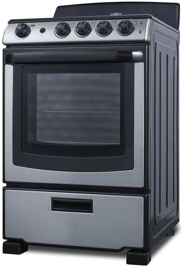 Summit® 24" Stainless Steel Freestanding Electric Range-1